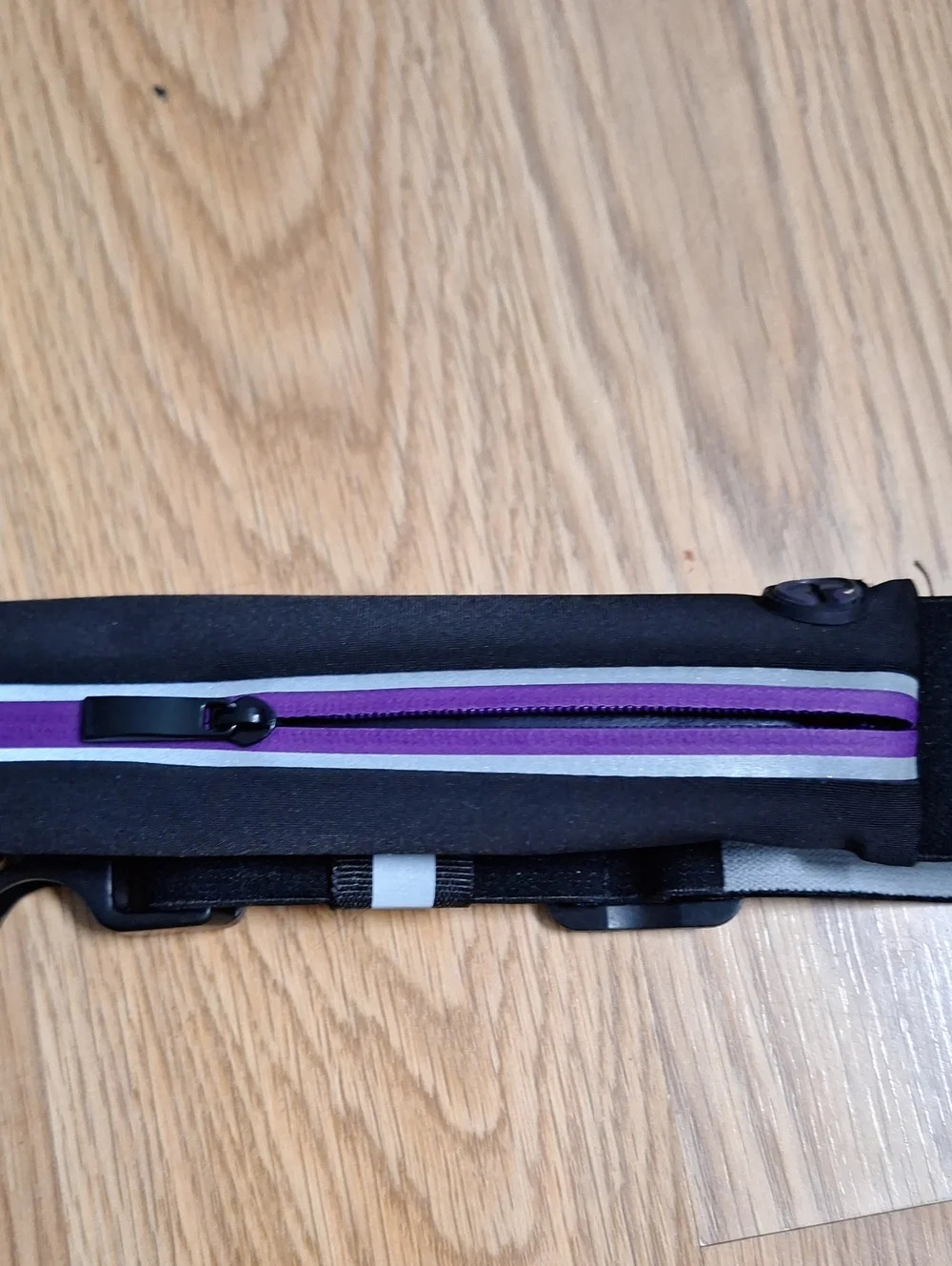 Aduro Sport Black Belt with Purple Trim - Running Waist Pack